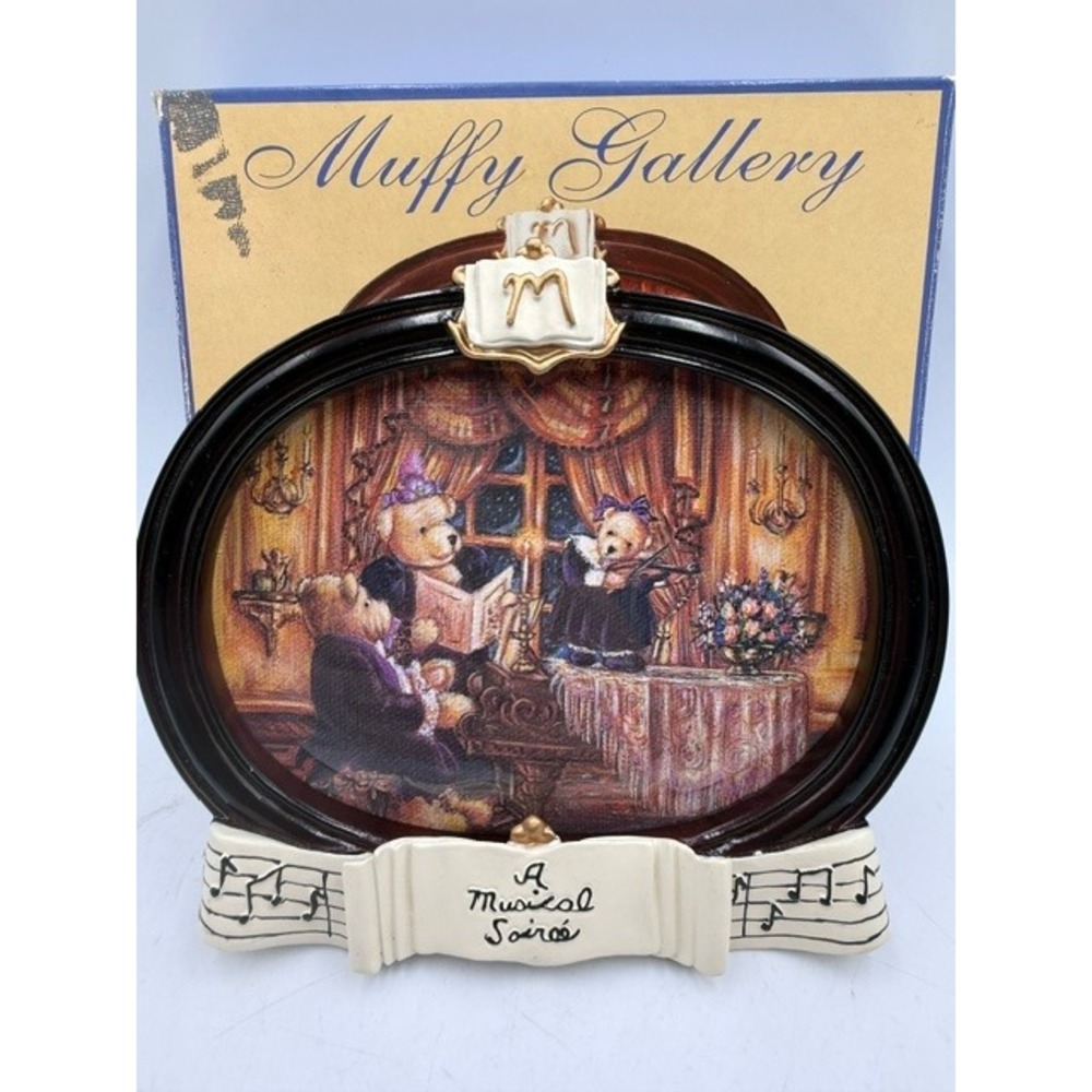 Muffy VanderBear Muffy Gallery A Musical Soiree Framed Painting with Box